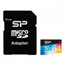 Silicon Power 64GB microSDXC C10 UHS-I + SD Superior