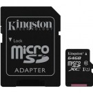 Kingston 64GB microSDXC C10 UHS-I R45/W10MB/s + SD
