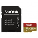 SanDisk 32GB microSDHC V30 A1 UHS-I U3 R100 4K + SD
