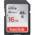 SanDisk 16GB SDHC C10 UHS-I R80MB/s Ultra