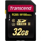 Transcend 32GB SDHC C10 UHS-II U3 R285/W180MB/s 4K