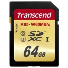 Transcend 64GB SDXC C10 UHS-I U3 R95/W60MB/s 4K